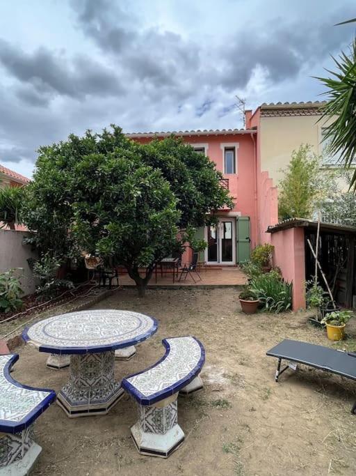Maison De Village Vintage Avec Grand Jardin Elne Esterno foto